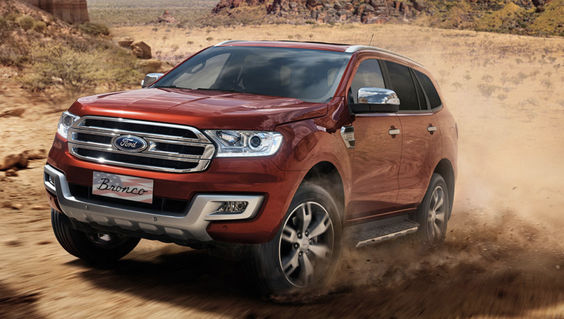 The Ford Everest, as sold in Australia. Well, I put the decorative license plate on it. (Image via Ford)